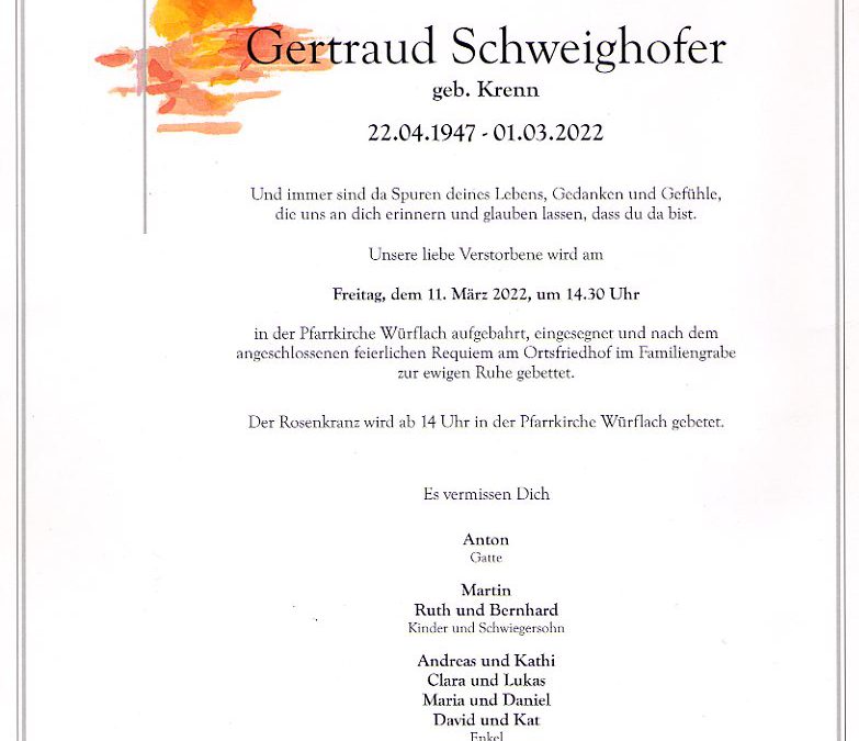 Schweighofer Gertraud