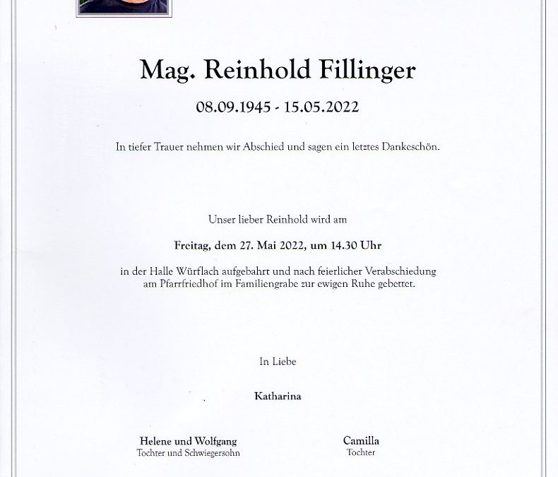 Fillinger Reinhold