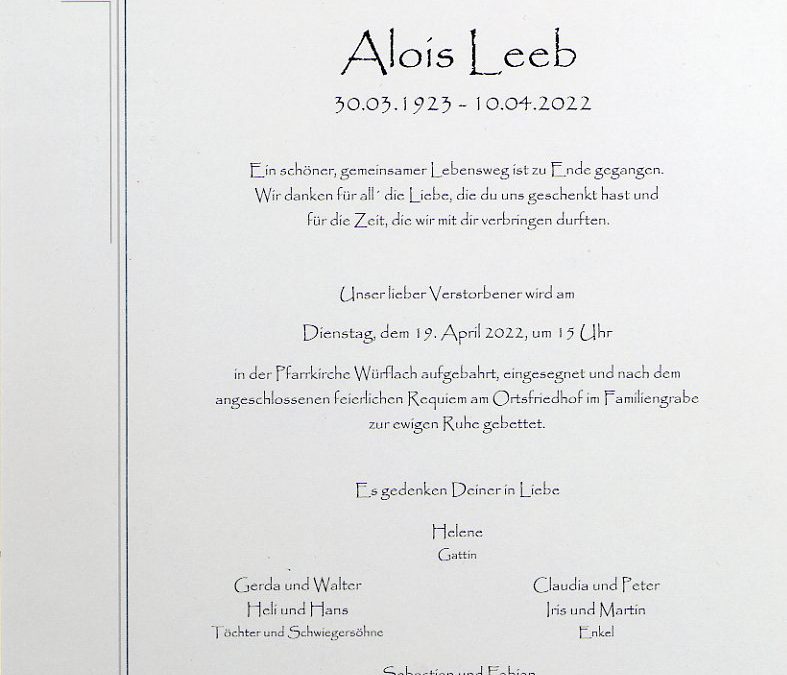 Leeb Alois