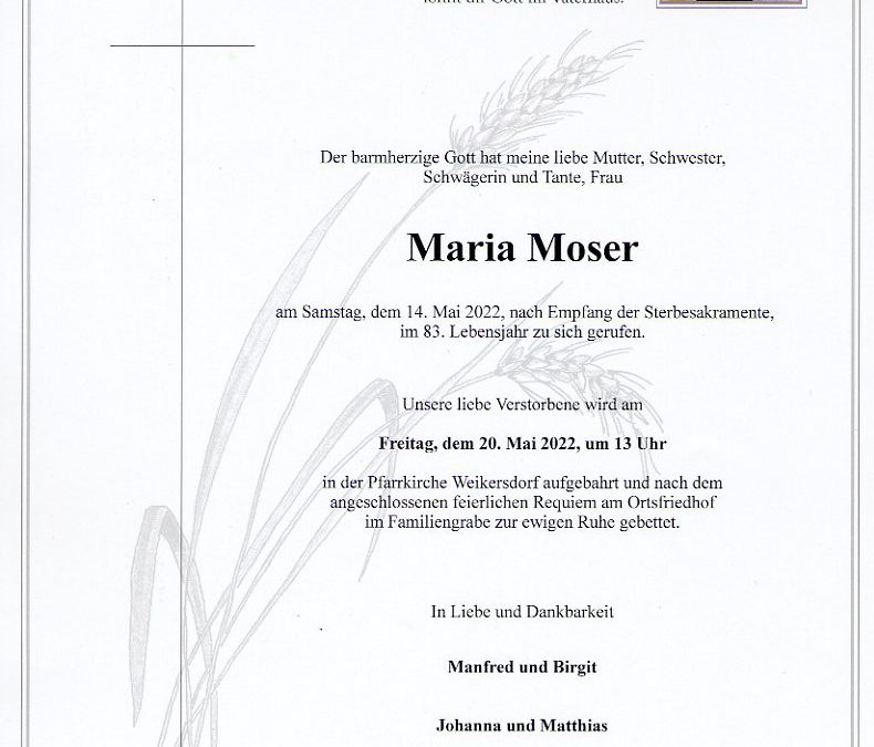 Moser Maria