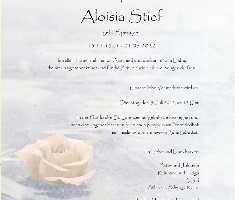 Stief Aloisia