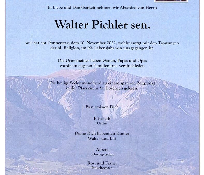 Walter Pichler sen.
