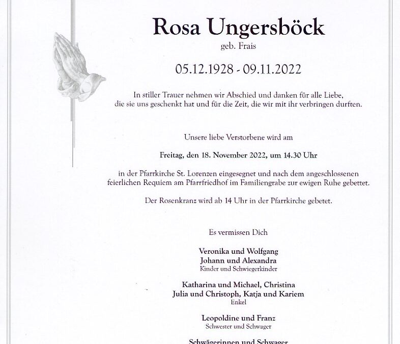 Rosa Ungersböck