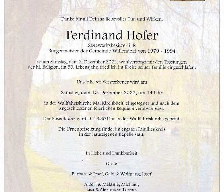 Ferdinand Hofer