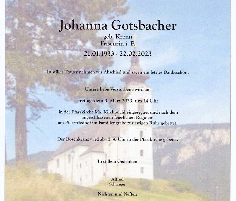 Johanna Gotsbacher