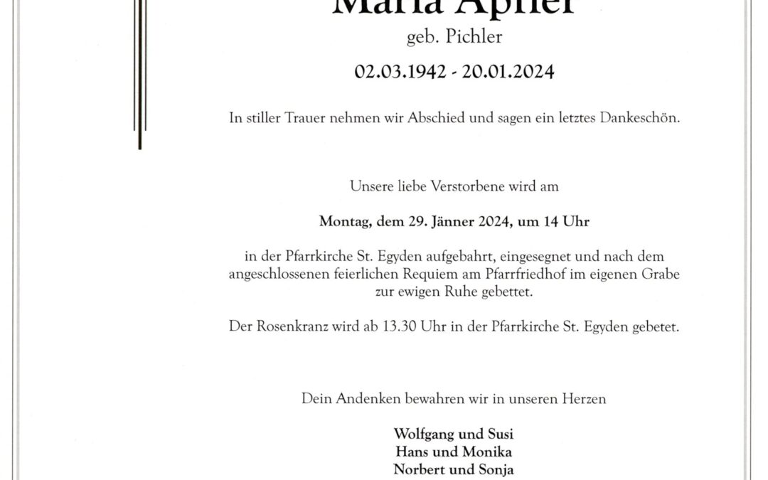 Maria Apfler
