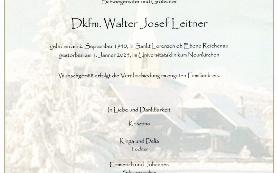 Dkfm. Walter Leitner