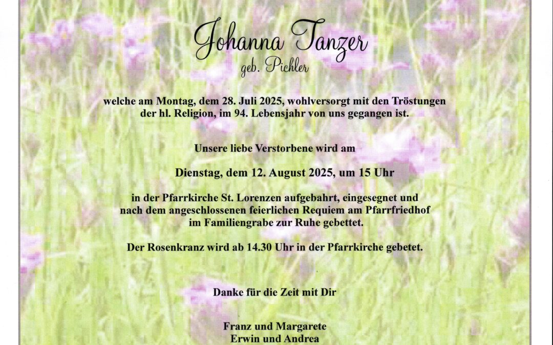 Johanna Tanzer
