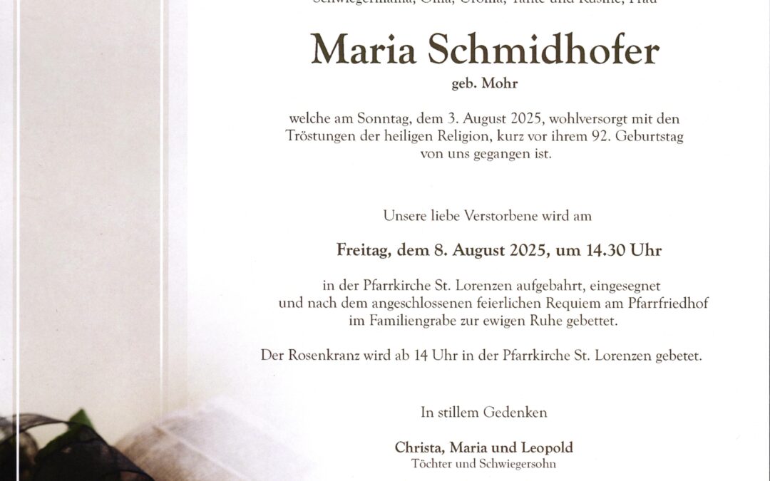 Maria Schmidhofer