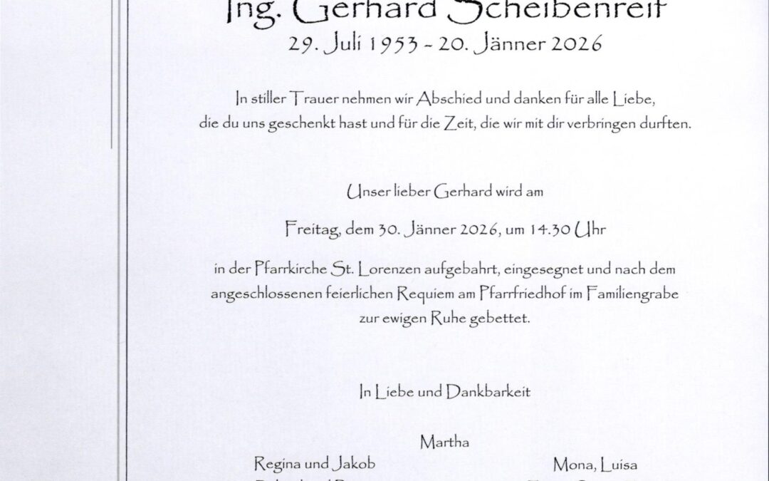 Ing. Gerhard Scheibenreif