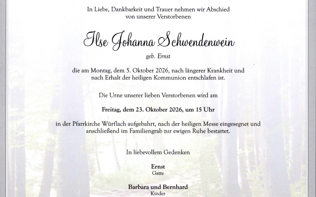 Ilse Johanna Schwendenwein